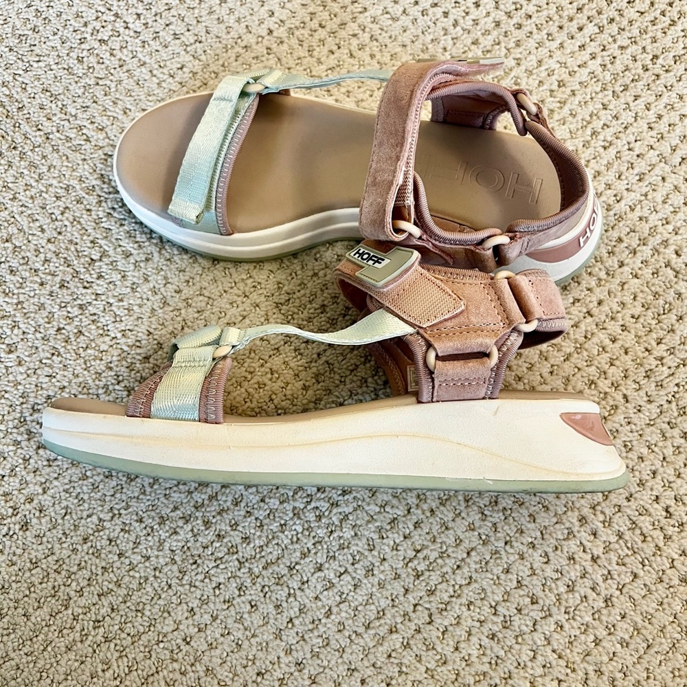 Hoff Women's Pink & Mint Sport Sandals with Cushioned Sole - Picture 5 of 6